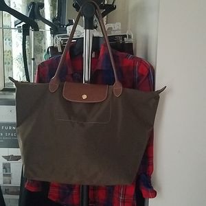 Large brown Longchamp handbag